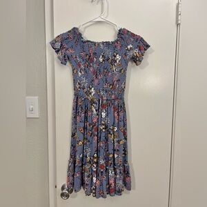 Xhilaration Blue Purple Tiered Sundress Casual